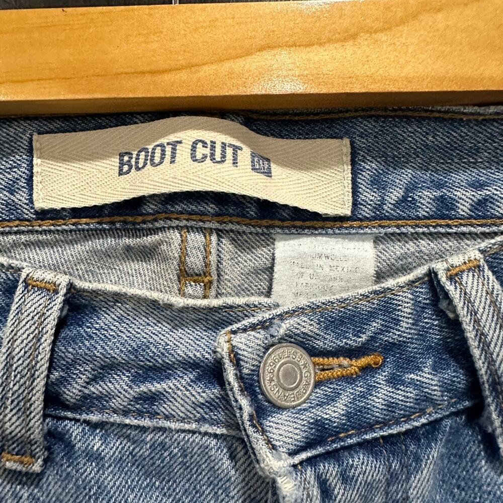 Vintage GAP Bootcut Jeans 30 Waist Faded Medium Wash 90s Minimalist Y2K Classic - Picture 6 of 8